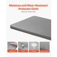 thumbnail image 6 of VEVOR Queen Size Bunkie Board, 1.5 in Bed Board Slats with 200D Oxford Cloth, Wooden Mattress Support for Queen Size Bed, Easy Assembly Support under Mattress, 4 Piece, Gray, 6 of 9