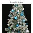 thumbnail image 4 of Juego de Adornos para Bolas de Navidad, 42 Pzas, Decoraciones para Árboles de Navidad, Bola Interior Azul y Plateada de 2,4", 4 of 7