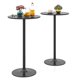 thumbnail image 1 of Juego de mesa bistró COSTWAY, redondo, ajustable en altura, negro, x2, 1 of 9