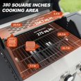 thumbnail image 3 of Zolyndo 3-Burners Propane Gas Grill Outdoor with Side Burner & Thermometer, Stainless Steel Propane Grill for Outdoor BBQ and Camping, Patio Backyard Barbecue, 33950 BTU Output, 3 of 7