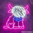 thumbnail image 3 of Glowneon Cool Cow Neon Sign, Cow Led Sign, Cow LED Light, Farmhouse Decor, Western Decor, 3 of 5