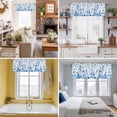 thumbnail image 5 of Polka Dot Theme Valance Curtain Watercolor Gradient Navy Blue Window Valances Rod Pocket Short Curtains Window Treatments for Kitchen Bedroom Bathroom Laundry 42" x 18", 5 of 9