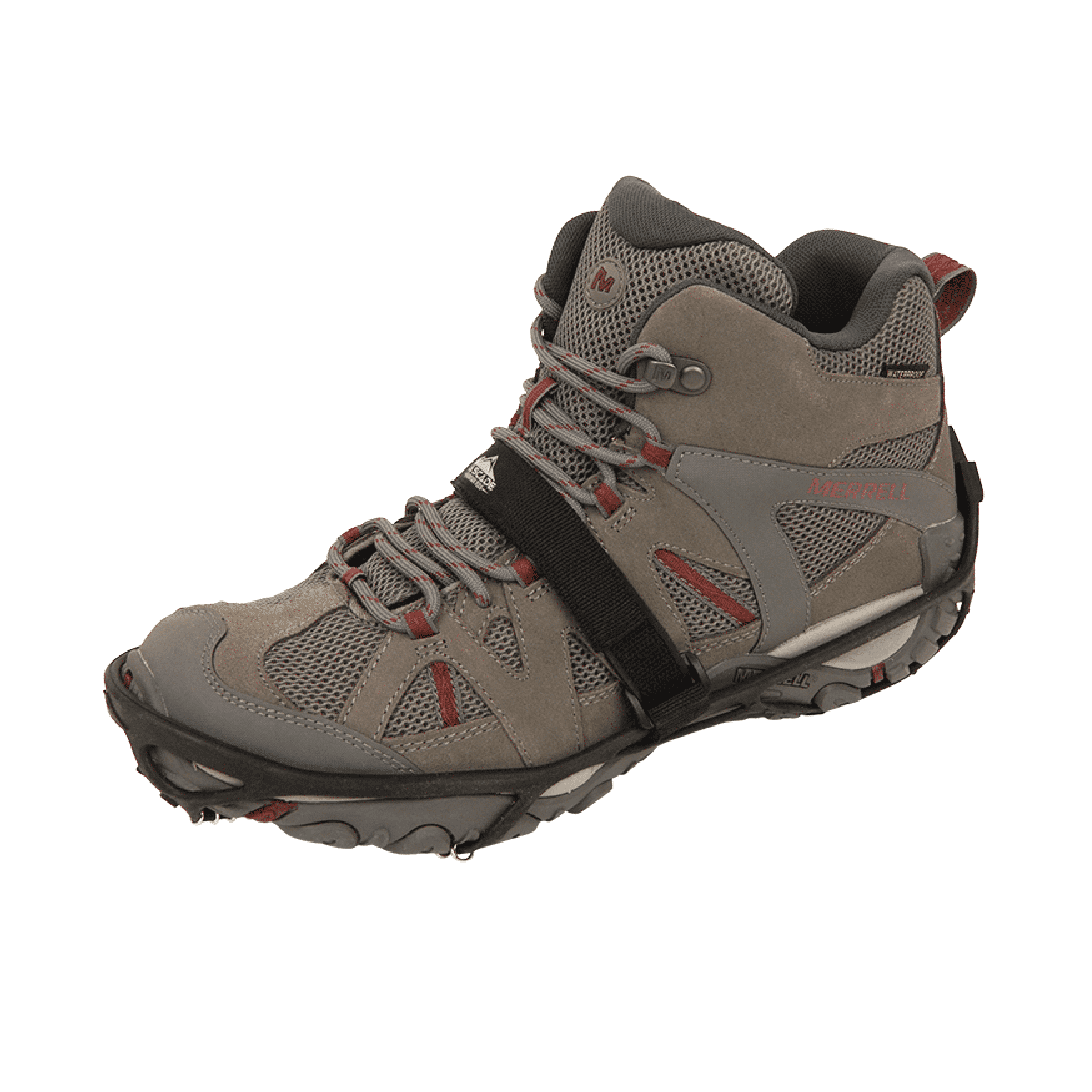 Cascade Mountain Tech Ice Traction Cleats, Ice Traction 360 Hybrid Tungsten Carbide Spike/Steel Coil - Sm/Med