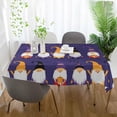 thumbnail image 5 of SKYSONIC Halloween Gnomes Tablecloth Durable Rectangle Tablecloths Waterproof Square Table Cloth Stain Resistant Table Cover for Outdoor Picnic Restaurant Home Decoration 54 x 54 Inch, 5 of 7