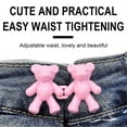 thumbnail image 2 of Giunmcul My Order Cute Bear No-Sew Waist Button, Jean Buttons Pins for Loose Jeans Waist Button, No Sewing Required, Waist Tighten Metal Waist Button Pin for Jeans, 2 of 3