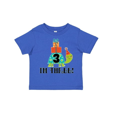 

Inktastic 3rd Birthday Outfit Turtle 3 Year Old Gift Toddler Boy or Toddler Girl T-Shirt