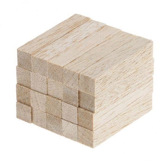 GUOOL 4-30pack Unfinished Woodcraft Square Dowel Rod 50mm 20 4 Pcs