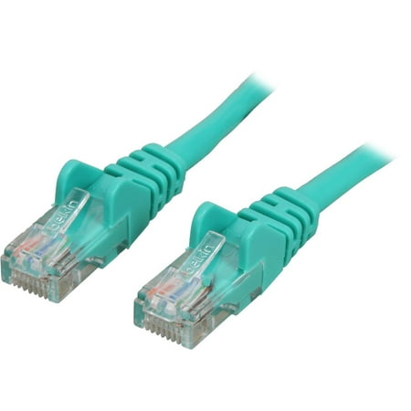 UPC: 0722868135495 | Belkin A3L791-10-GRN-S 10 ft. Cat 5E Green Patch Cable