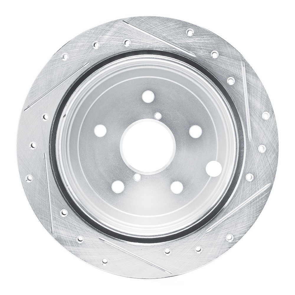 Dynamic Friction Company 631-13050L DFC Brake Rotor - Drilled And Slotted - Silver