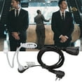 thumbnail image 4 of Auriculares Walkie Talkie auriculares de tubo acústico PVC 2 pines cancelación de ruido micrófono PTT profesional resistencia al desgaste para GP-88, 4 of 8