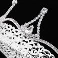 thumbnail image 4 of Tiara de Rhinestone Perfecl Princesa Nupcial Plata, 4 of 8