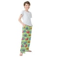 thumbnail image 4 of FORMRS Kids Pajama Pants with Pockets Size 6-8Y Boys Lounge Sleep Bottoms, Cute Monsters Pattern, 4 of 8