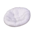 thumbnail image 2 of Cojín de asiento de 24 x 24 pulgadas, almohadillas para silla, cojín para asiento de patio para cesta colgante Blanco, 2 of 9