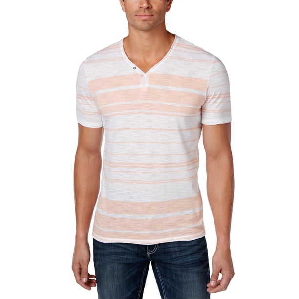 Playera Básica Texturizada INC para Hombre Naranja XXL