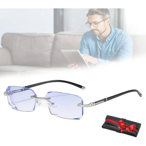 Opticx Self Adjusting Presbyopia Glasses with Anti Blue Light & Intelligent Zoom for Men and Women, Reading Computer TV Glasses