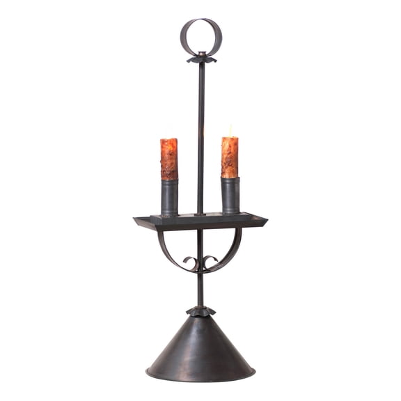 Irvins Country Tinware Rochester Student Lamp in Kettle Black