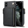 thumbnail image 1 of Funda tipo cartera para iPhone XS Max con tarjetero y correa para el hombro para mujer, 1 of 5