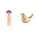 thumbnail image 1 of Estatua de muñeca de resina,Estatua de resina de niña antigua tradicional china,Artesanía Vestido Folclórico Decoración Étnica Folclórica,Figura de pájaros,Figura de pájaro, 1 of 8