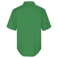 thumbnail image 6 of XIAONU Solid Print Shirt for Men Short Sleeve Zip Front Outdoor Tops, 6 of 6