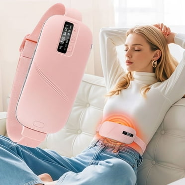 Portable Heating Pad for Period Cramps,5 Heat Levels Cordless Period Heating Pad, 1800Mah Menstrual Heating Pad,Electric Rapid Fast Heating Period Cramp Heating Pad