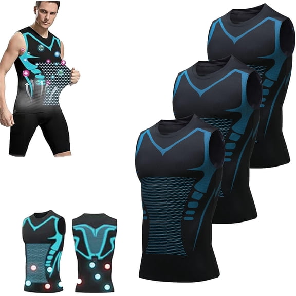 Ironfit Shirt Men, 2025 New Slimming Sleeveless Vest, Comfortable Breathable Shape Shirt, Build a Toned Body