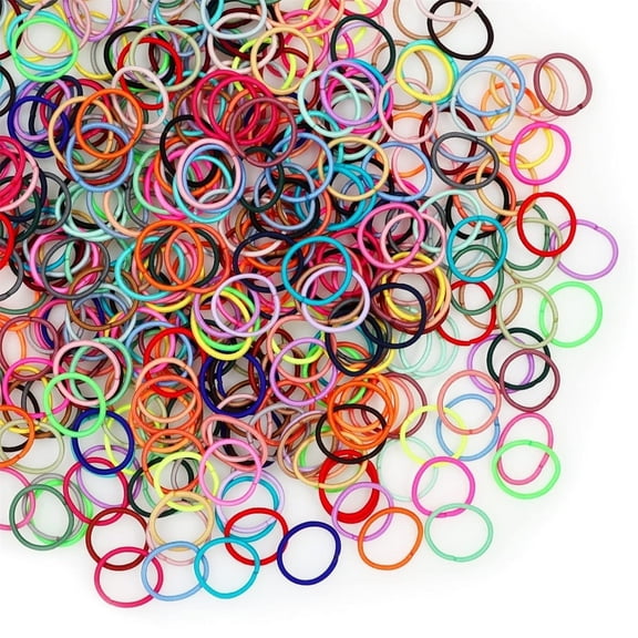 180Pcs No Crease Hair Ties,No Metal Hair Elastics Bulk Hair Ties,QZS Small Thin Hair Ponytail Holders Hair Accessories for Girls,Kids