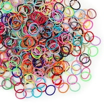 180Pcs No Crease Hair Ties,No Metal Hair Elastics Bulk Hair Ties,QZS Small Thin Hair Ponytail Holders Hair Accessories for Girls,Kids