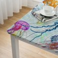 thumbnail image 5 of nygtbtfer Colorful Jellyfish Ocean Fitted Tablecloth Elastic Edge Table Cover Square Table Cloth Waterproof for Decorative Party Kitchen Dining Picnic Patio 40*40, 5 of 8