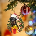 Clearance! JKLOP Ornaments Christmas Dog with Gift Box Ornament