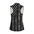 thumbnail image 2 of HUIACONG American flag Fashion Women's Sleeveless Golf Shirts, Casual Stretchy Golf Sleeveless Shirt for Tennis Outdoor Athletic, 2 of 7