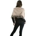 thumbnail image 4 of ToBeInStyle Women's Ribbed Fringe Infinity Scarf - Peach, 4 of 5