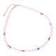 thumbnail image 2 of Here's a refined and engaging product description for your **1pc Choker Necklace Stylish Polymer Clay Pendant Jewelry**:\n\n \n\n**Elegant Pink Polymer, 2 of 2
