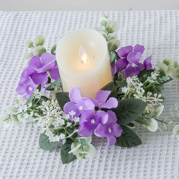 Candelabro para mesa de comedor, hogar, simulación de flores bordadas, vela, copa, candelabro, corona, decoración, fiesta, boda, aniversario, corona, candelabro