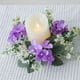 thumbnail image 1 of Candelabro para mesa de comedor, hogar, simulación de flores bordadas, vela, copa, candelabro, corona, decoración, fiesta, boda, aniversario, corona, candelabro, 1 of 7