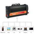 thumbnail image 2 of Graflsoa 600W Modified Sine Wave Power Inverter with Dual USB Ports, 12V DC to 110-130V AC Converter for Home and Car Use, P600U Model, 2 of 6