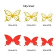 thumbnail image 2 of Leutsin 24 Pieces Of 3D Metal Texture Double-layer Butterfly Wall Stickers, 2 of 2
