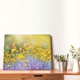 thumbnail image 4 of Fuzoiu Flowers And Butterflies Print Canvas Wall Decorative,Modern Artwork Picture Decor Painting,Living Room Bedroom Home Office,Framed Hangable Decorative Artwork Size 30x40, 4 of 6