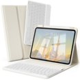 thumbnail image 5 of Clear Back Trifold Stand Cover for iPad Air 11" M2/M3/M4 & Air 4/5 10.9", Slim Smart Case with Apple Pencil Slot Auto Sleep Wake, Cleam White, 5 of 11