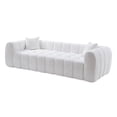 thumbnail image 4 of AENKYO 103" Oversized Cloud Boucle Sofa, Modern 4-Seater Deep Seat Couch, No Assembly, Cloud White, 4 of 8