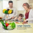 thumbnail image 4 of Auledio 2 Tier Metal Wire Fruit Basket Bowls with Banana Tree, Detachable Fruit Organizerfor Countertop, Black, 4 of 7
