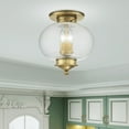 thumbnail image 4 of Livex Lighting Harbor Ceiling Mount in Antique Brass, 4 of 15