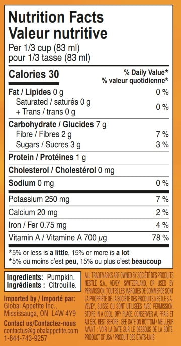 LIBBY'S 100% PURE PUMPKIN, 398ml