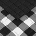 thumbnail image 3 of Serta Simply Comfort Alex Black/White Buffalo Check Plaid Printed Quilt Set, King (3-Piece), 3 of 3