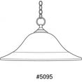 thumbnail image 2 of Progress Lighting Trinity 1-Light Pendant, Brushed Nickel, Etched Glass Shade, 2 of 2