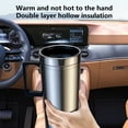 thumbnail image 6 of Car Heating Cup Kettle 12V 300ml Coffee Tea Water Mug Vehicle Heating Drinking Cup Stainless Steel Auto Travel Cup with Leakproof Lid and Insulated Handle, 6 of 9