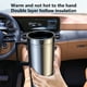 thumbnail image 5 of Taza calefactora para coche Taza de viaje calefactada de acero inoxidable 12V | Hervidor eléctrico portátil para coche, café, té, agua | Botella aislada a prueba de fugas de 300 ml con asa | Termo, 5 of 7