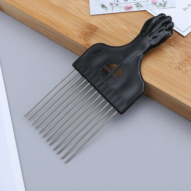 OUNONA Wide Hair Pick Comb Handle Afro Combs Hair Detangling Comb Styling Tool for Male Salon Home ( K3 )