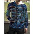 thumbnail image 3 of 2023 Nueva placa base CPU Sudadera con cremallera para hombres y mujeres Línea de procesador Placa de circuito Sudadera con estampado 3D Moda Abrigo informal Ropa, 3 of 5
