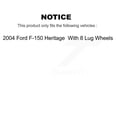 thumbnail image 2 of SIM Front Rear Semi-Metallic Brake Pads Kit for Car 2004 Ford F-150 Heritage with 8 Lug Wheels KSM-100571, 2 of 8