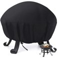 thumbnail image 1 of Fire Pit Cover, Round Outdoor Heavy Duty Waterproof 420d Polyester Thick Pvc Coating Protective Patio Fire Table Coverl-, 1 of 5